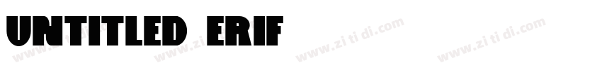 untitled erif字体转换